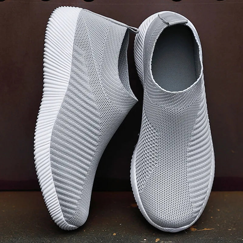 Women Shoes Breathable Flats Elastic Flat Shoes For Women Sneakers Zapatos Mujer Spring Summer Footwear Lightweight Sports Shoes