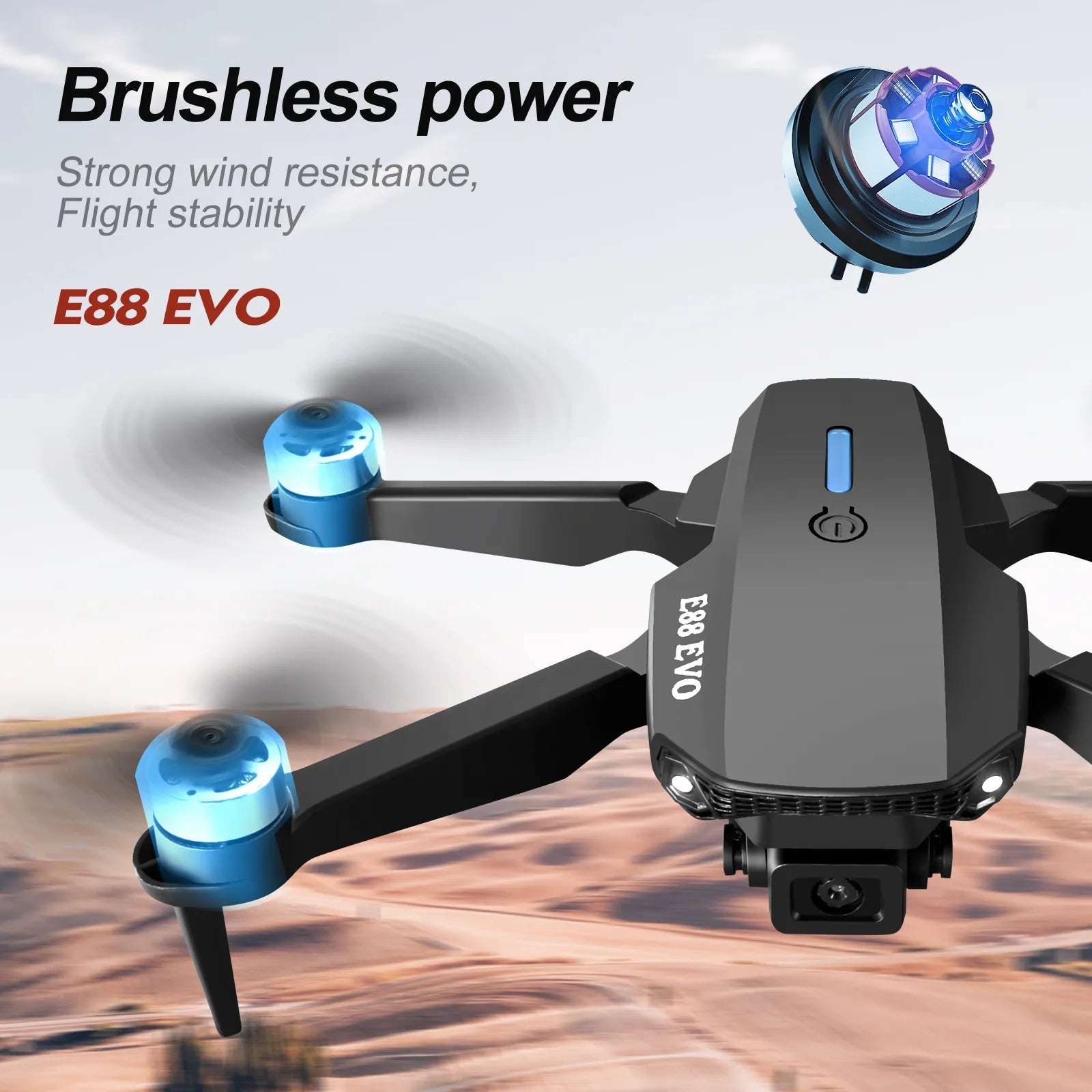 Drone E88 4k HD camera