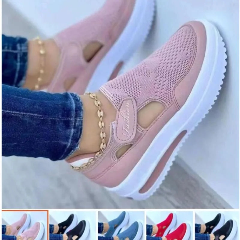 Womens Sneakers Female Casual Shoes  Summer New Breathable Mesh Ladies Sport Shoes Vulcanized Women Platform Sandals