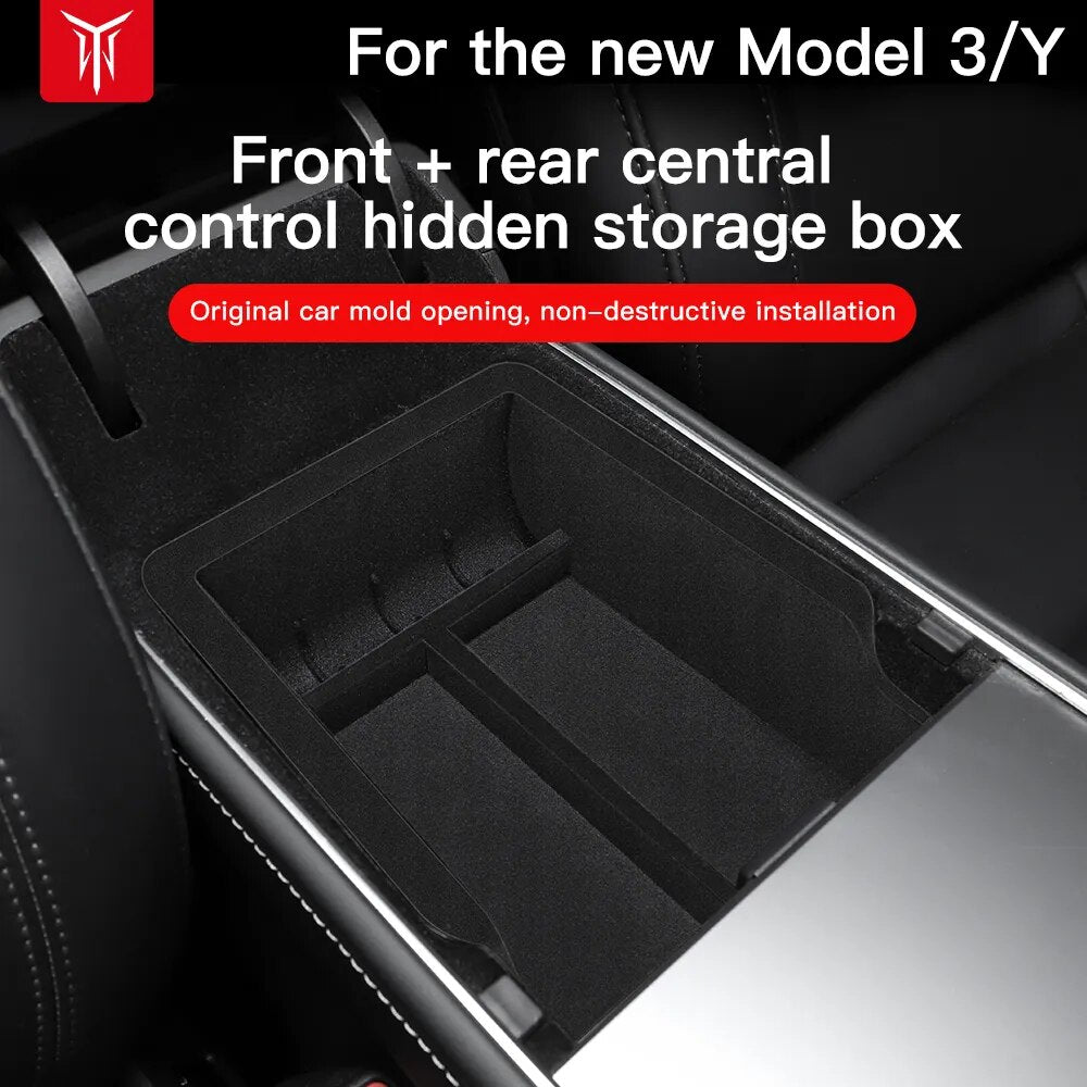 Tesla Model Storage Box Center Car