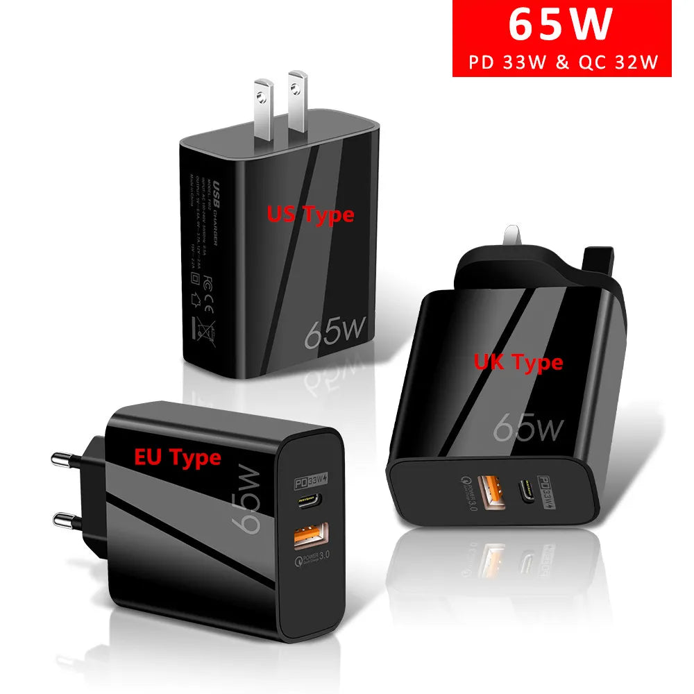 65W PD fast Charger iPhone