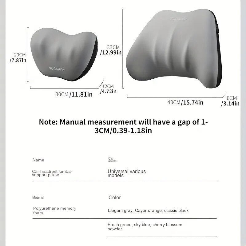 Car Seat Lumbar Headrest Tesla Interior