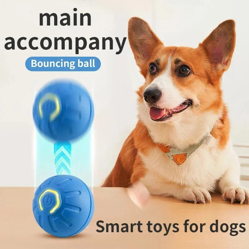 Smart Dog Toy Ball Electronic Interactive Pet Toy Moving Ball USB Automatic Moving Bouncing for Puppy Birthday Gift Cat Products