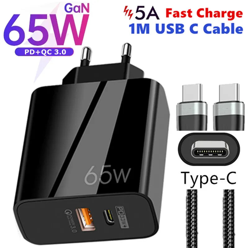 65W PD fast Charger iPhone